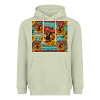 Matcha german shepherd with sunflowers Heavyweight Hoodie - Artiststas