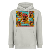 Moon Dust german shepherd with sunflowers Heavyweight Hoodie - Artiststas