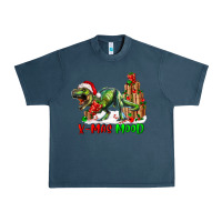 Midnight Navy T- Rex X-Mas Mood Urban Heavy Tee - RanaPortraitStore