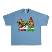 Pebble Blue T- Rex X-Mas Mood Urban Heavy Tee - RanaPortraitStore