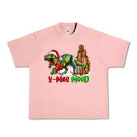 Salmon T- Rex X-Mas Mood Urban Heavy Tee - RanaPortraitStore