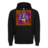 Black Halloween American Pitbull Terrier Zipper Hoodie - LillyAllenDesigns