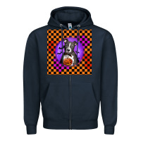 Navy Halloween American Pitbull Terrier Zipper Hoodie - LillyAllenDesigns