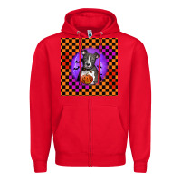 Red Halloween American Pitbull Terrier Zipper Hoodie - LillyAllenDesigns