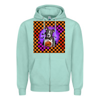Seafoam Halloween American Pitbull Terrier Zipper Hoodie - LillyAllenDesigns