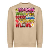 Mushroom a Teacher Takes a Hand Opens a mind and Touches A Heavyweight Sweatshirt - CowhideDigitalArt