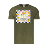Vintage Olive too many kids not enough caffeine Vintage Tee - TumblerDesignByShophia