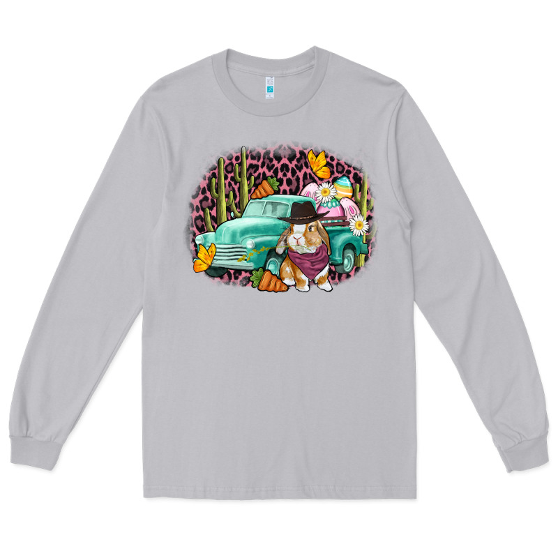 Western Rabbit Easter Day Long Sleeve Tee by CowGirlArtShop | Teevron