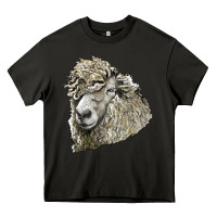 Asphalt lincoln sheep head Heavy Core Tee - LillyAllenDesigns