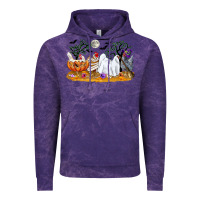 Cloud Purple halloween chicken Vintage Hoodie - CowGirlArtShop