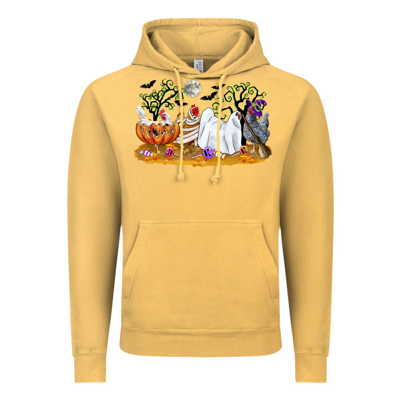 Halloween Chicken Vintage Hoodie by CowGirlArtShop | Teevron