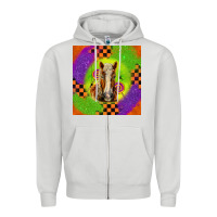 Dove Grey Halloween Belgian Horse Zipper Hoodie - LillyAllenDesigns