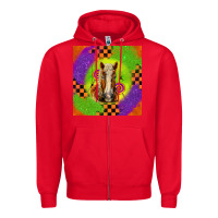 Red Halloween Belgian Horse Zipper Hoodie - LillyAllenDesigns