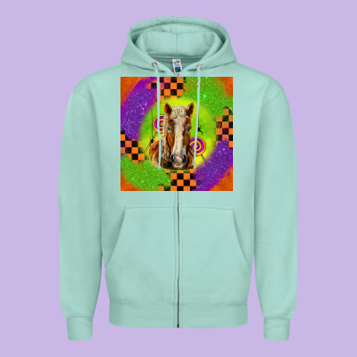 Halloween Belgian Horse Zipper Hoodie Designed By Lillyallendesigns
