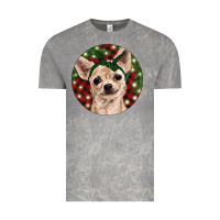Christmas Chihuahua With Buffalo Plaid Vintage Tee | Teevron