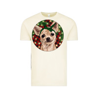 Vintage Arctic Christmas Chihuahua With Buffalo Plaid Vintage Tee - RanaPortraitStore