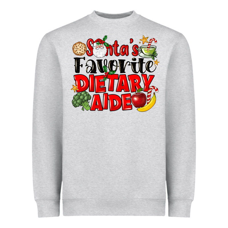 Santas Favorite Dietary Aide Heavyweight Sweatshirt by LillyAllenDesigns | Teevron
