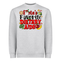 Heather Grey santas favorite dietary aide Heavyweight Sweatshirt - LillyAllenDesigns