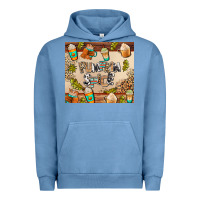 Pigment Pebble Blue pumpkin spice Urban Hoodie - AdoDesignShop