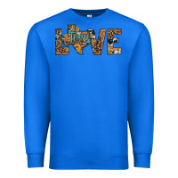 True Royal love texas map sunflower leopard cowhide Premium Sweatshirt - Artiststas