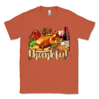 Copper Thankful with Turkey Classic Tee - texasbilliewilder