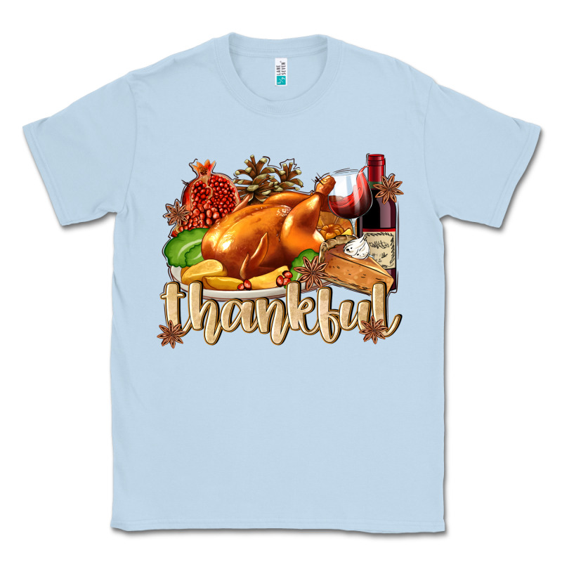 Thankful With Turkey Classic Tee by texasbilliewilder | Teevron