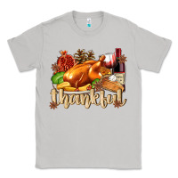 Moon Dust Thankful with Turkey Classic Tee - texasbilliewilder