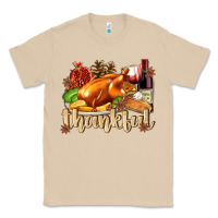 Mushroom Thankful with Turkey Classic Tee - texasbilliewilder