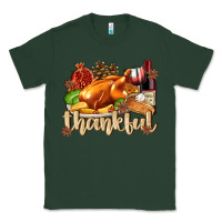 Sports Green Thankful with Turkey Classic Tee - texasbilliewilder