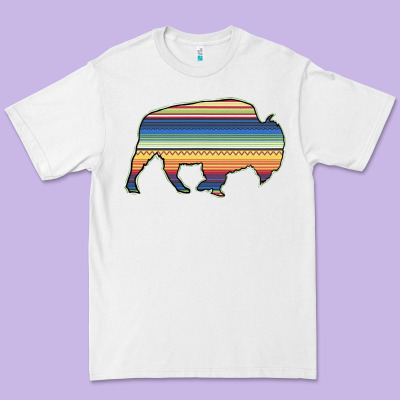 Aztec Bison Silhouette Premium Tee Designed By Bettercallsaul