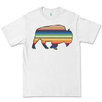 White Aztec Bison Silhouette Premium Tee - Bettercallsaul