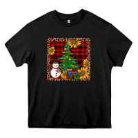 Black snowman trees coaster Heavy Core Tee - JahusDesignShop