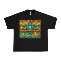 Black western cross Urban Heavy Tee - TumblerDesignByShophia
