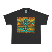 Pigment Black western cross Urban Heavy Tee - TumblerDesignByShophia