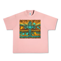 Salmon western cross Urban Heavy Tee - TumblerDesignByShophia