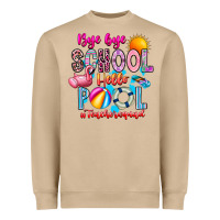 Mushroom Bye Bye School Hello Pool Teacher  Squad Heavyweight Sweatshirt - CowhideDigitalArt