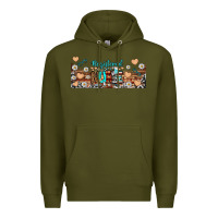 Army Green registered nurse libbey glass Premium Hoodie - BundleAndBundleShop