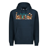 Navy registered nurse libbey glass Premium Hoodie - BundleAndBundleShop