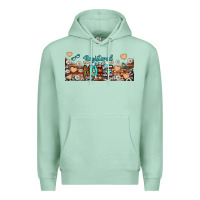 Seafoam registered nurse libbey glass Premium Hoodie - BundleAndBundleShop