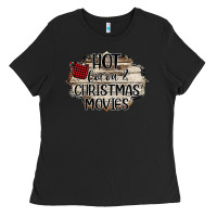 Black hot cocoa and christmas movies Ladies Tee - Bettercallsaul