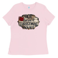 Bubblegum Pink hot cocoa and christmas movies Ladies Tee - Bettercallsaul