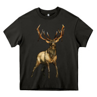 Asphalt elk deer Heavy Core Tee - LillyAllenDesigns