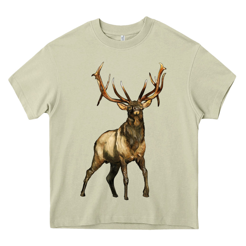 Elk Deer Heavy Core Tee by LillyAllenDesigns | Teevron