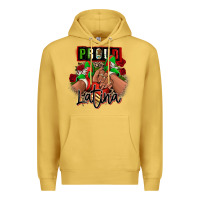 Antique Gold Proud Latina Mexican sneakers Premium Hoodie - RanaPortraitStore