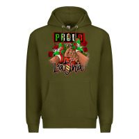 Army Green Proud Latina Mexican sneakers Premium Hoodie - RanaPortraitStore
