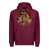 Burgundy Proud Latina Mexican sneakers Premium Hoodie - RanaPortraitStore