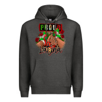 Charcoal Heather Proud Latina Mexican sneakers Premium Hoodie - RanaPortraitStore