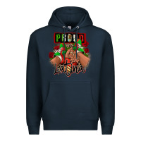 Navy Proud Latina Mexican sneakers Premium Hoodie - RanaPortraitStore