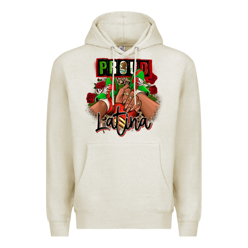 Proud Latina Mexican Sneakers Premium Hoodie by RanaPortraitStore | Teevron