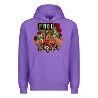 Purple Proud Latina Mexican sneakers Premium Hoodie - RanaPortraitStore